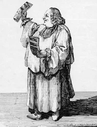 Maître de la chapelle Saint-Pierre au Vatican, gravure réalisée par Mathias Oesterreich, 1751